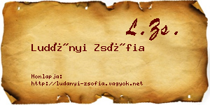 Ludányi Zsófia névjegykártya
